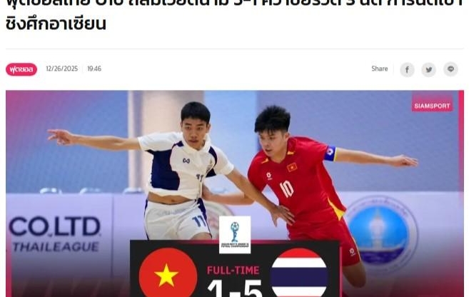 Truyền thông Thái Lan dậy sóng vì thắng đậm Việt Nam 5-1