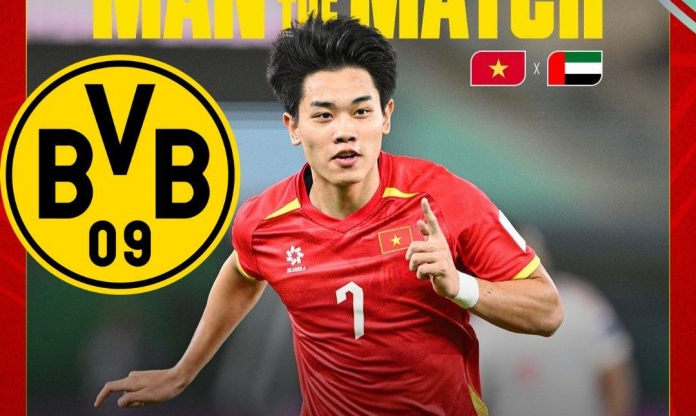 Đình Bắc của U23 Việt Nam bất ngờ được 'đại gia' Đức Dortmund gọi tên