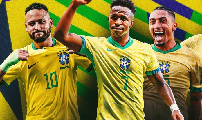 Đội hình Brazil mạnh nhất World Cup 2026: Neymar và điệu Samba rực lửa