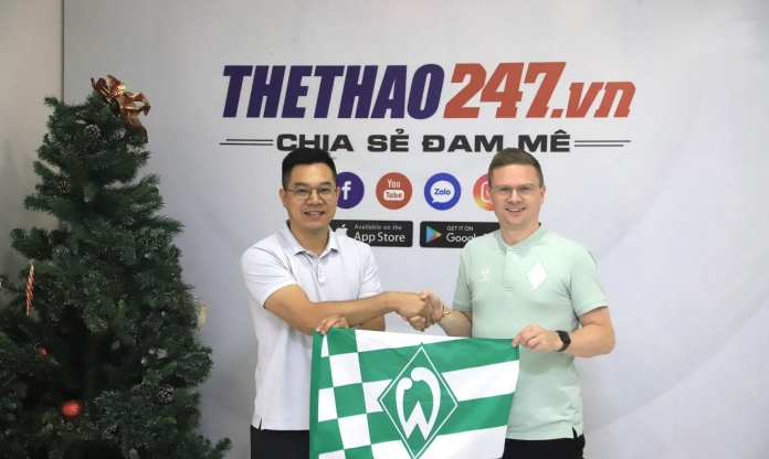 Thể Thao 247 và CLB Werder Bremen đạt thỏa thuận hợp tác truyền thông