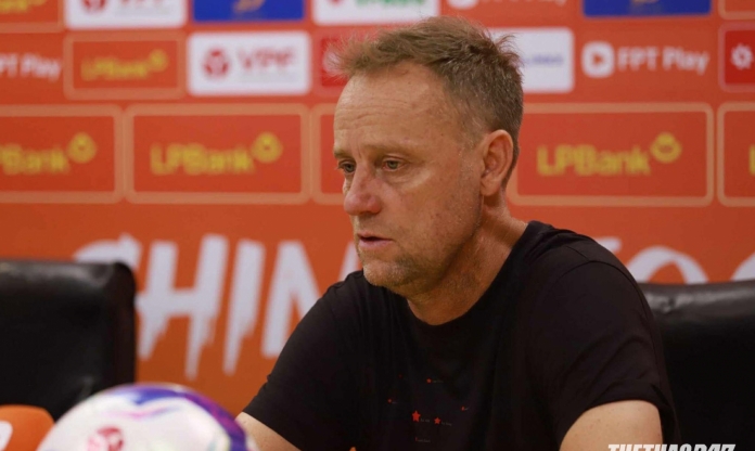 HLV Polking tiếc nuối một điều sau trận hoà Thể Công - Viettel