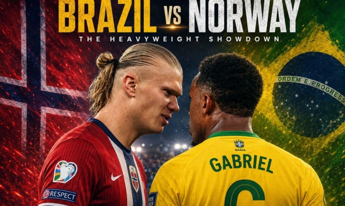 Haaland vs Gabriel: Mối thù Premier League định đoạt đại chiến Na Uy - Brazil