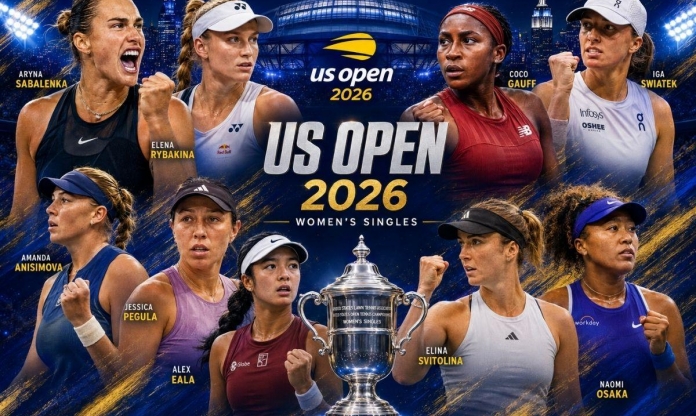 Lịch thi đấu tennis đơn nữ US Open 2026 mới nhất