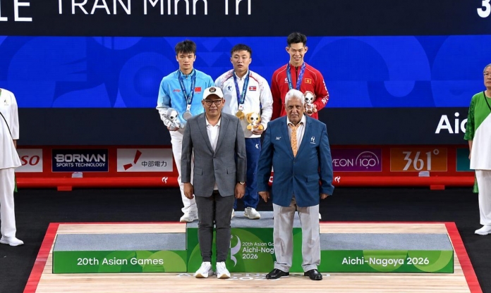 CHÍNH THỨC: Cử tạ Việt Nam giành huy chương đầu tiên tại ASIAD 2026