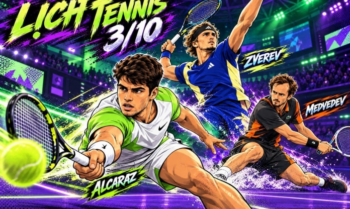 Lịch thi đấu và kết quả tennis hôm nay 3/10: Alcaraz, Zverev khuấy động China Open và Japan Open