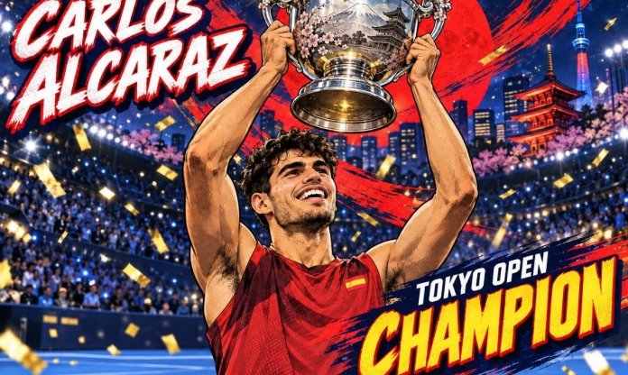 Vượt khó thành công, Carlos Alcaraz bảo vệ thành công chức vô địch ATP Japna Open