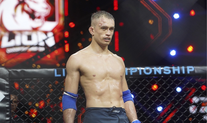Kamil Nguyễn Văn dự chiến thắng submission cho Ngọc Lượng tại LION Championship 7