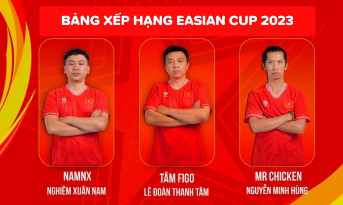 Bảng xếp hạng AFC eAsian Cup 2023 - eAC23 mới nhất