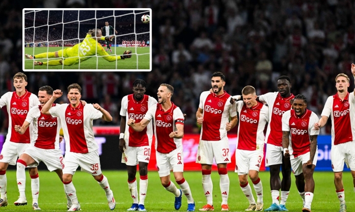 Ajax đi tiếp tại Europa League sau 34 quả luân lưu