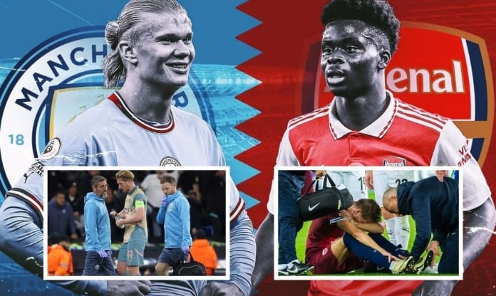 Trận Man City và Arsenal nguy cơ vắng 9 ngôi sao