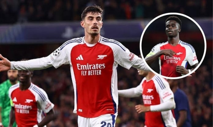 Kai Havertz tỏa sáng, Arsenal dễ dàng đánh bại PSG