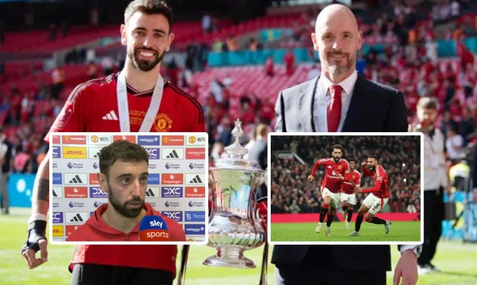 Bruno Fernandes xin lỗi Erik ten Hag