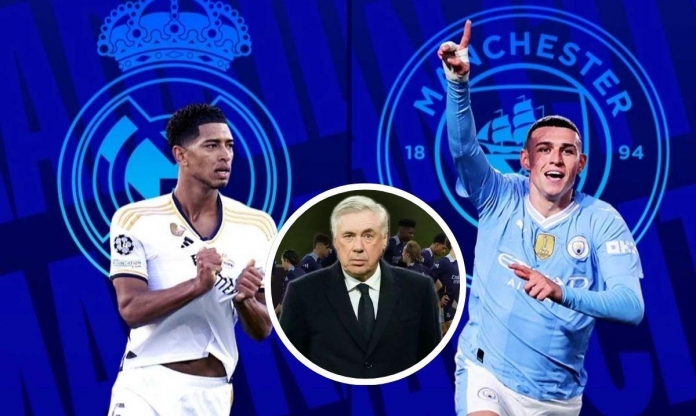 Ancelotti: 'Trong thế giới hoàn hảo, Real Madrid sẽ không gặp Man City'