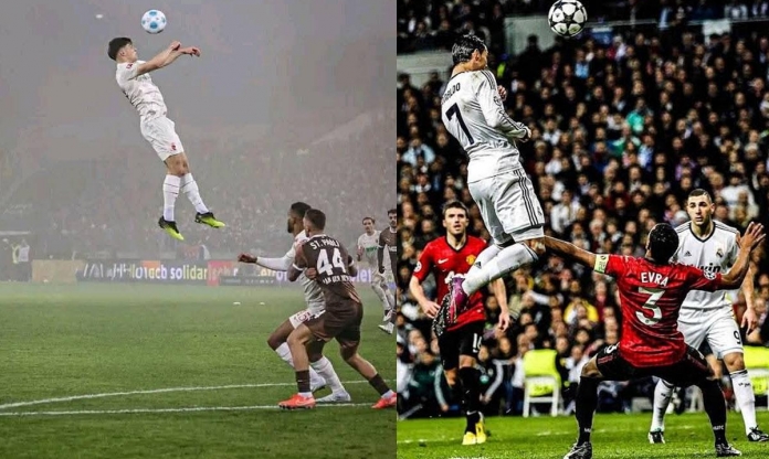 Cầu thủ 19 tuổi bật nhảy 'ma thuật' cao hơn Ronaldo?