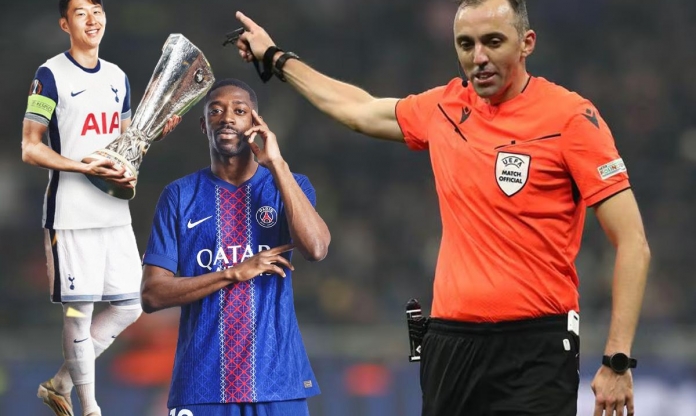 Xác định trọng tài chính trận Siêu Cúp châu Âu 2025 giữa PSG và Tottenham