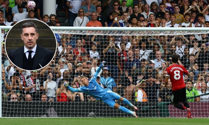 Neville chỉ ra lý do thực sự khiến Bruno Fernandes đá hỏng phạt đền