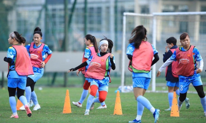 ĐT nữ Việt Nam hăng say tập luyện cho VCK Asian Cup