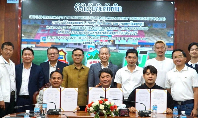 Đội bóng Lào đón tin cực vui từ bầu Đức trước mùa giải mới