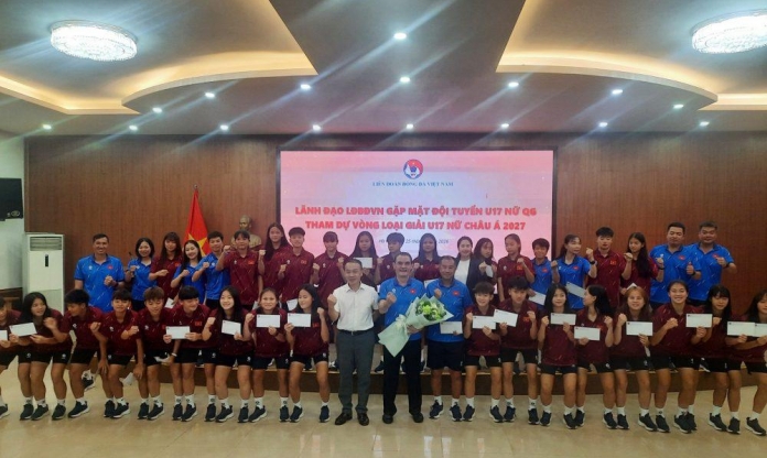 VFF động viên U17 nữ Việt Nam trước vòng loại châu Á 2027