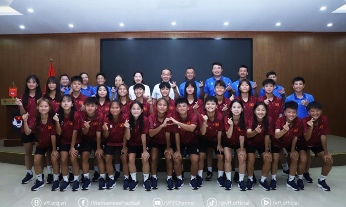 U16 nữ Việt Nam được động viên trước giải Đông Nam Á