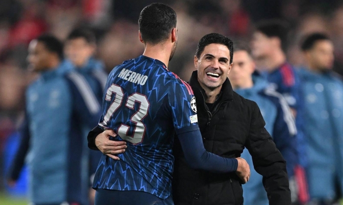 Arteta khen hết lời Merino khi Arsenal hết sạch tiền đạo
