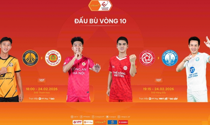 V-League khai xuân bằng 2 trận đá bù vòng 10