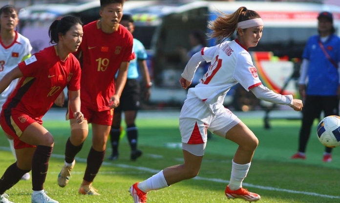 U20 nữ Việt Nam thua đậm Trung Quốc ở trận ra quân giải châu Á