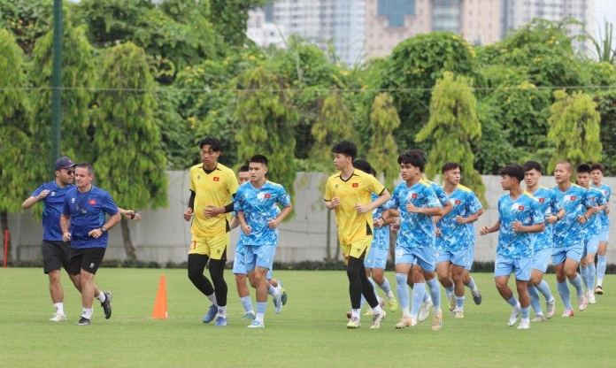 U19 Việt Nam chăm chỉ tập luyện hướng đến giải Đông Nam Á