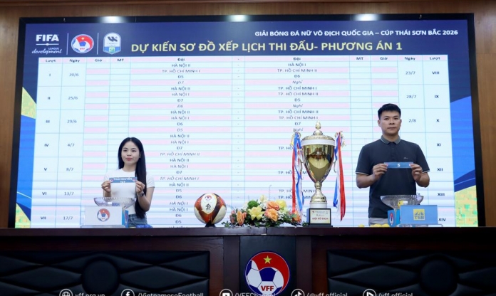 7 đội bóng tham dự giải VĐQG nữ 2026