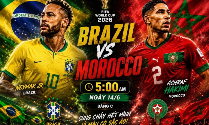 Đội hình mạnh nhất Brazil vs Morocco: Neymar đá ở vị trí nào?