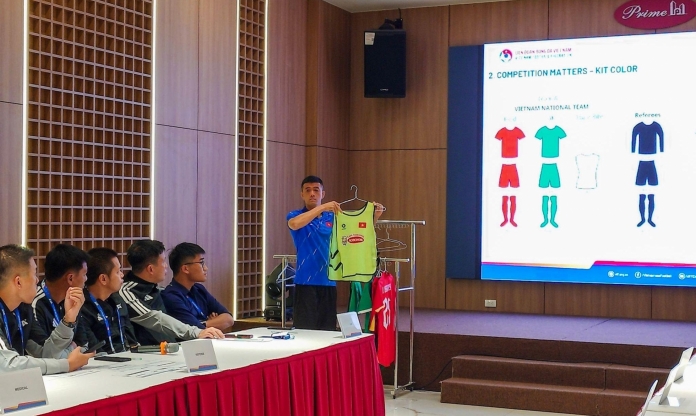 Họp kỹ thuật trận giao hữu quốc tế giữa Việt Nam vs Myanmar