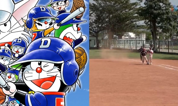 Độc lạ SEA Games 33: Đội tuyển bóng chày Việt Nam bị cho là dùng 'bảo bối Doraemon' khi đấu với Singapore