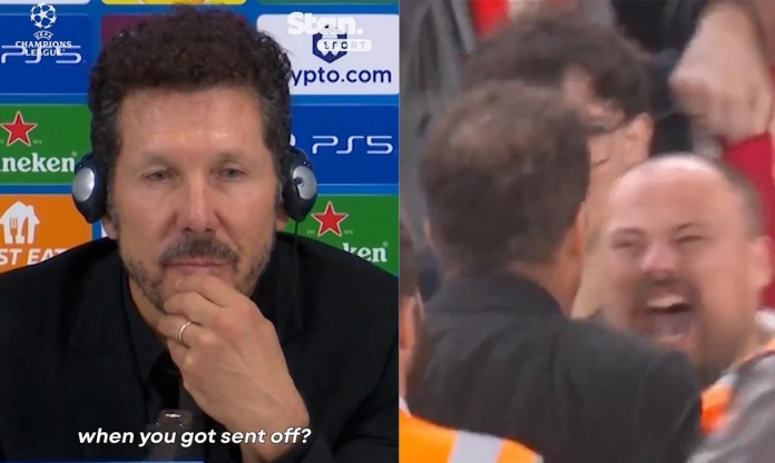 HLV Diego Simeone phàn nàn về việc 'bị xúc phạm' suốt trận đấu với Liverpool