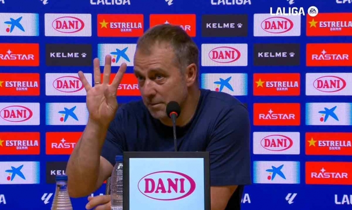 Hansi Flick ‘cà khịa’ sâu cay Real Madrid