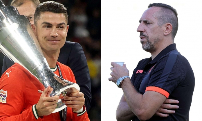 Cà khịa Ronaldo, Ribery nhận 'mưa gạch đá' từ fan Bồ Đào Nha