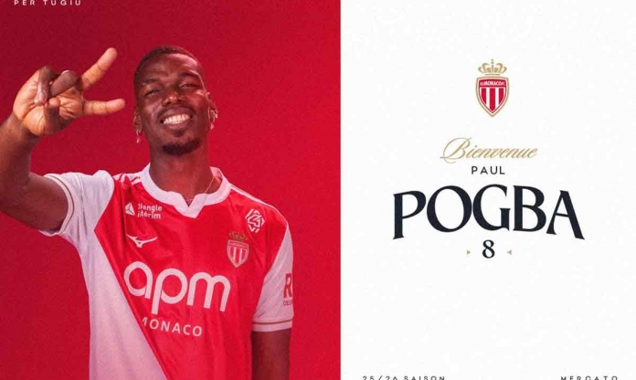 AS Monaco chính thức công bố bom tấn Paul Pogba!