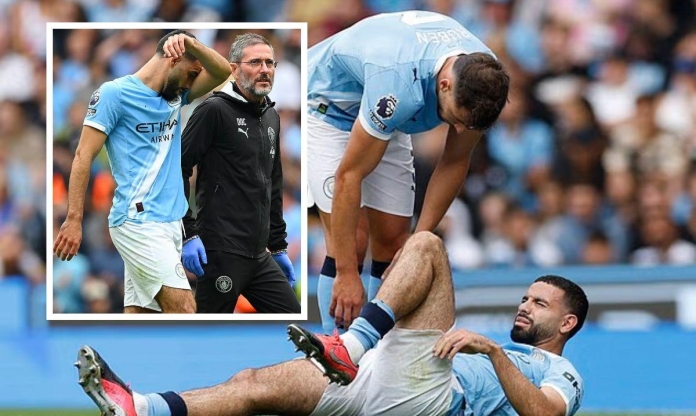 Man City nhận cú sốc chấn thương sau trận thua Tottenham