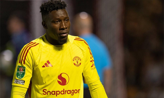 Andre Onana bị chê không đủ trình thi đấu cho CLB West Ham