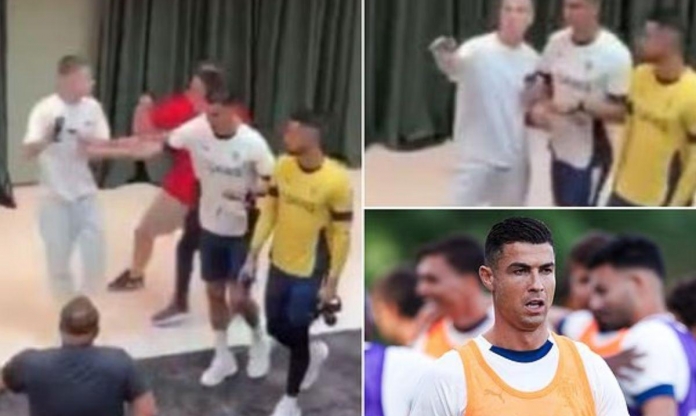 Ronaldo nổi giận, thẳng tay đẩy fan lao tới chụp ảnh tự sướng