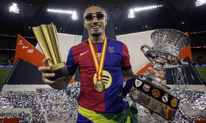 Raphinha sung mãn cùng Barca quyết đấu Real Madrid