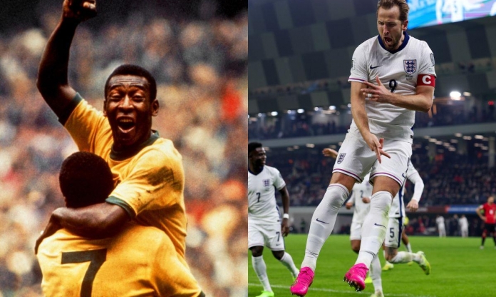 Harry Kane vượt cột mốc lịch sử của huyền thoại Pele