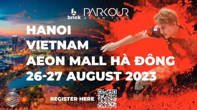 Việt Nam được lựa chọn là 1 trong 6 nước tổ chức Parkour Asian Tour