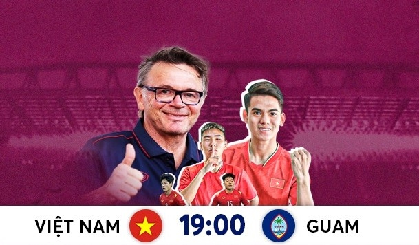 Trực tiếp U23 Việt Nam vs U23 Guam, 19h00 hôm nay 6/9