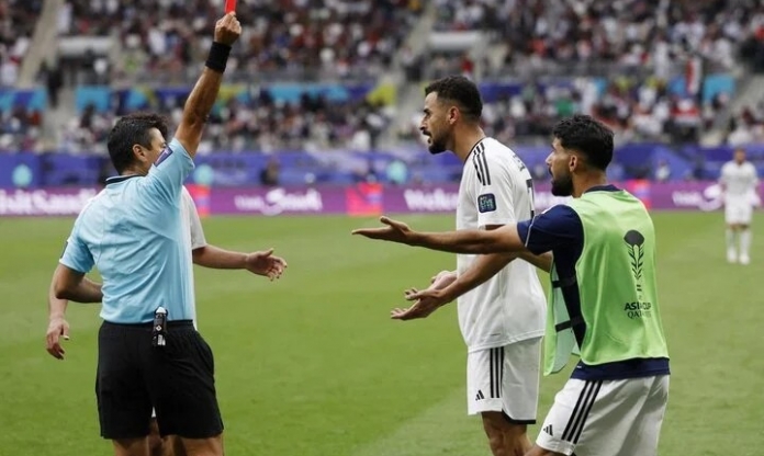 Iraq kiện trọng tài lên AFC sau tấm thẻ đỏ nghiệt ngã