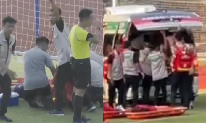 Cầu thủ Brunei bất tỉnh sau cú sút của U16 Việt Nam