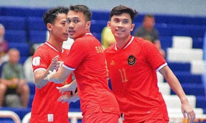 Indonesia thắng đậm 9-0, dẫn đầu bảng giải futsal Đông Nam Á