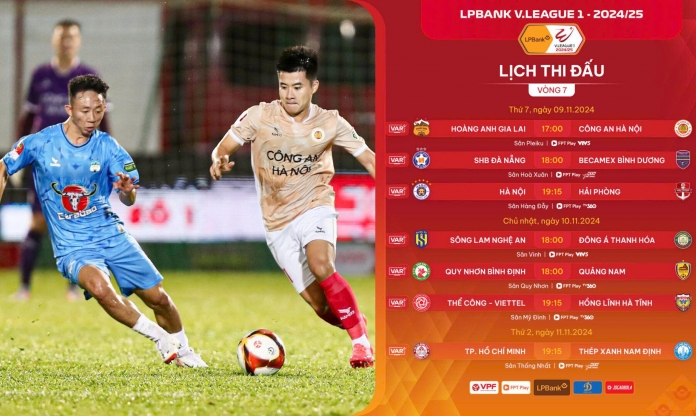 Vòng 7 V-League 2024/25: Cuộc đua đầy khốc liệt!