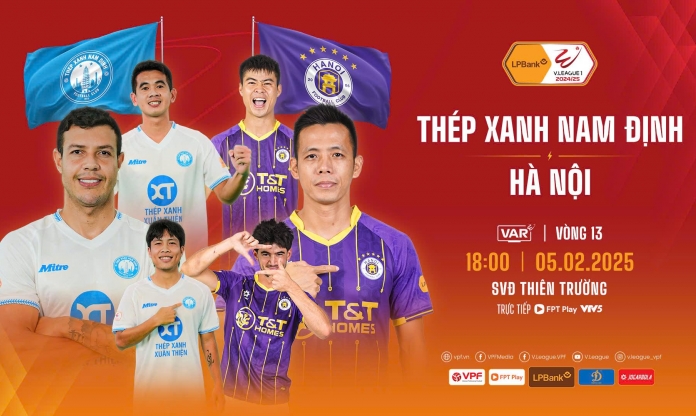 Hấp dẫn trận khai xuân V-League giữa Nam Định vs Hà Nội