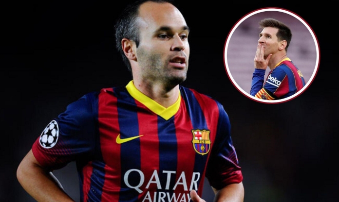 Iniesta bất ngờ gạch tên Messi khỏi 1 bình chọn