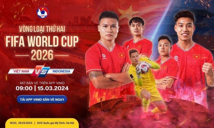 VFF công bố giá vé trận đại chiến Việt Nam vs Indonesia